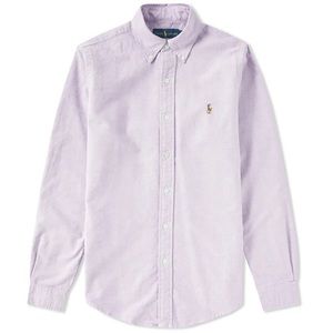 Ralph Lauren L (14-16) Kids light purple long sleeve button down